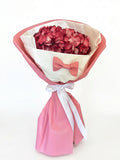 Buchet cu hortensia bordo