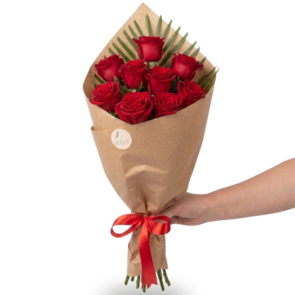 Buchet de trandafiri roșii - 5 / 7 / 9