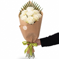 Buchet de trandafiri albi - 5 / 7 / 9