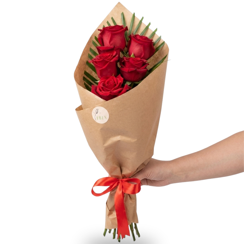 Buchet de trandafiri roșii - 5 / 7 / 9