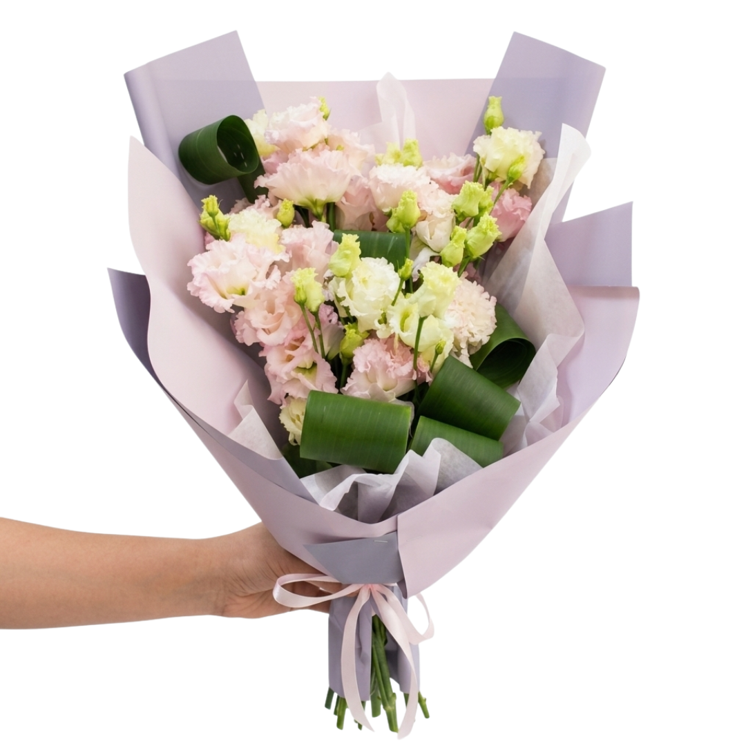 Buchet cu 5 lisiantus